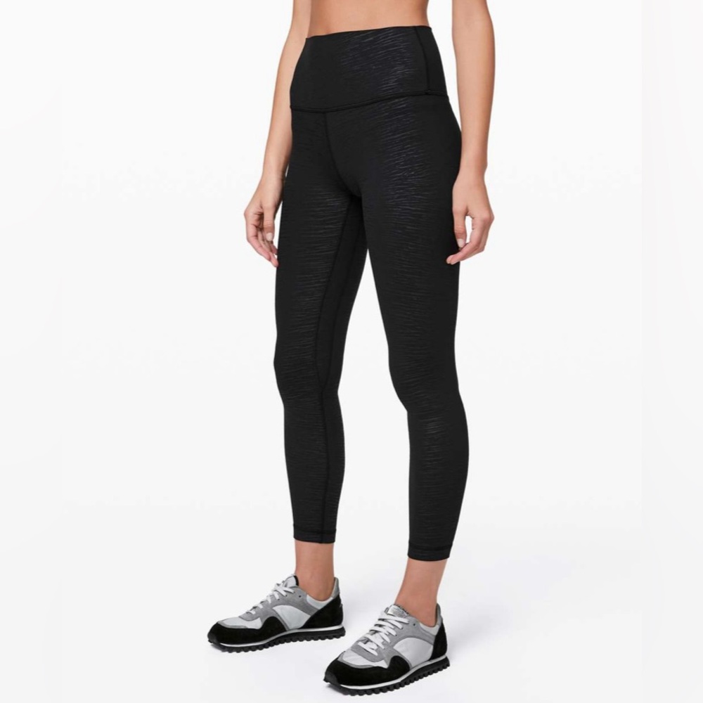 Lululemon Align Pant II 25" Stride Emboss Black